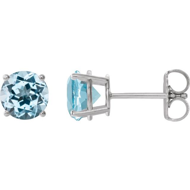 Natural Sky Blue Topaz | Round | 2.5mm | Natural Sky Blue Topaz | Round | 4mm