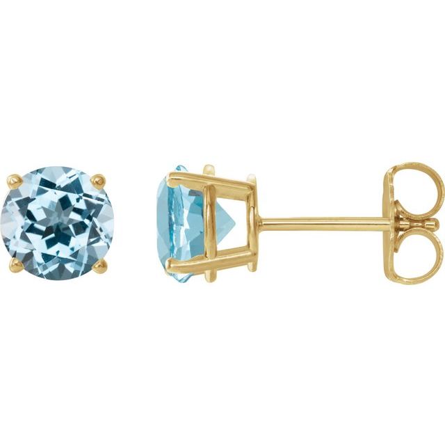 Natural Sky Blue Topaz | Round | 6mm | Natural Sky Blue Topaz | Round | 7mm | Natural Sky Blue Topaz | Round | 8mm