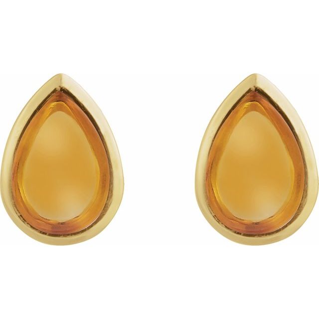 Natural Citrine | Pear | 6 x 4mm | Natural Citrine | Pear | 7 x 5mm