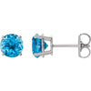 Natural Swiss Blue Topaz | Round | 7mm | Natural Swiss Blue Topaz | Round | 8mm