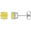 Lab-Grown Yellow Sapphire | Round | 7mm | Lab-Grown Yellow Sapphire | Round | 8mm