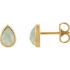 Lab-Grown White Opal | Pear | 8 x 5mm | Lab-Grown White Opal | Pear | 6 x 4mm | Lab-Grown White Opal | Pear | 7 x 5mm
