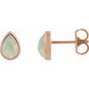 Lab-Grown White Opal | Pear | 8 x 5mm | Lab-Grown White Opal | Pear | 6 x 4mm | Lab-Grown White Opal | Pear | 7 x 5mm