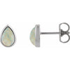 Lab-Grown White Opal | Pear | 8 x 5mm | Lab-Grown White Opal | Pear | 6 x 4mm | Lab-Grown White Opal | Pear | 7 x 5mm
