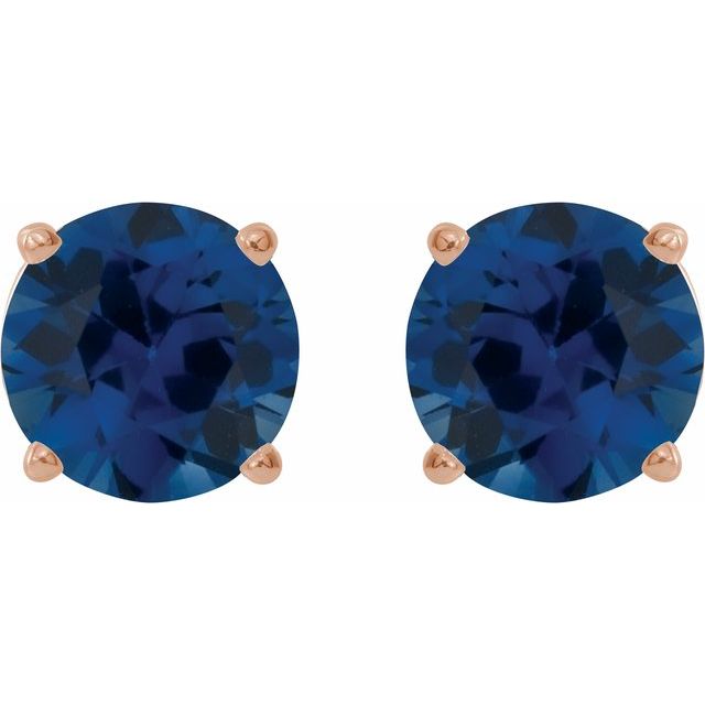 Lab-Grown Blue Sapphire | Round | 6mm | Lab-Grown Blue Sapphire | Round | 7mm