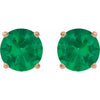 Lab-Grown Emerald | Round | 5mm | Lab-Grown Emerald | Round | 6mm | Lab-Grown Emerald | Round | 7mm | Natural Emerald | Round | 5mm