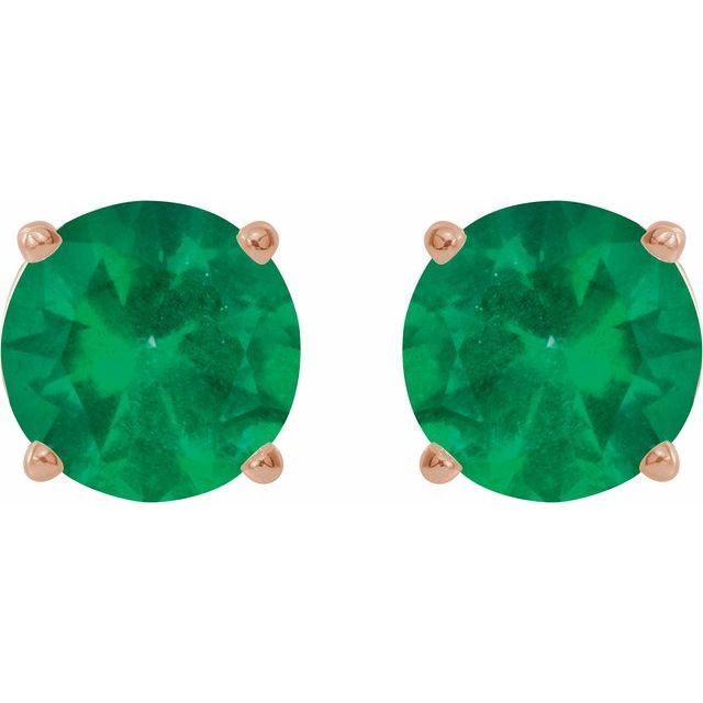 Lab-Grown Emerald | Round | 5mm | Lab-Grown Emerald | Round | 6mm | Lab-Grown Emerald | Round | 7mm | Natural Emerald | Round | 5mm