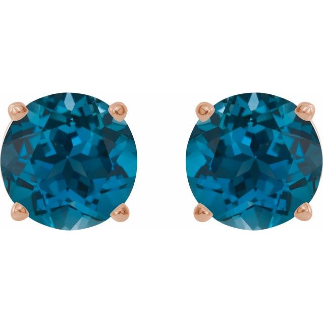 Natural London Blue Topaz | Round | 6mm | Natural London Blue Topaz | Round | 7mm | Natural London Blue Topaz | Round | 8mm