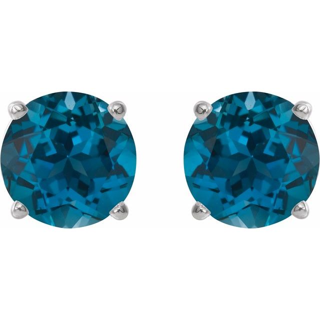 Natural London Blue Topaz | Round | 6mm | Natural London Blue Topaz | Round | 7mm | Natural London Blue Topaz | Round | 8mm | Natural London Blue Topaz | Round | 5mm