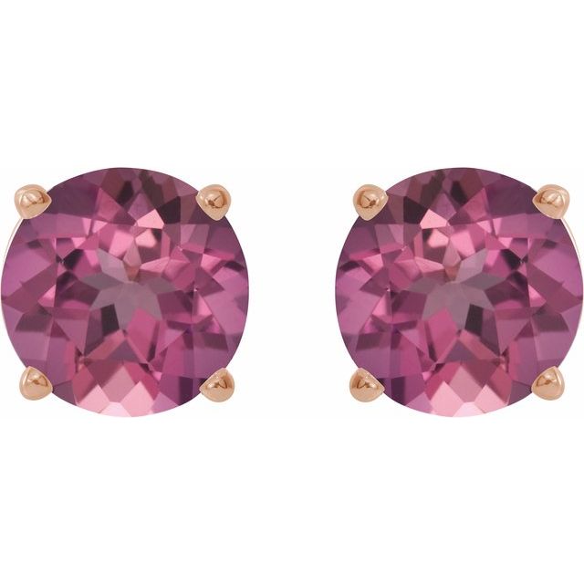 Natural Pink Tourmaline | Round | 4mm | Natural Pink Tourmaline | Round | 5mm | Natural Pink Tourmaline | Round | 6mm