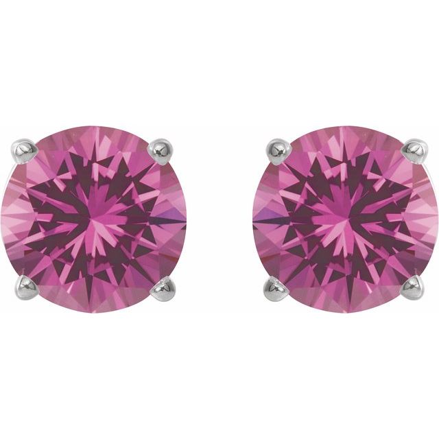 Lab-Grown Pink Sapphire | Round | 7mm | Lab-Grown Pink Sapphire | Round | 8mm