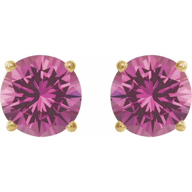 Lab-Grown Pink Sapphire | Round | 7mm | Lab-Grown Pink Sapphire | Round | 8mm