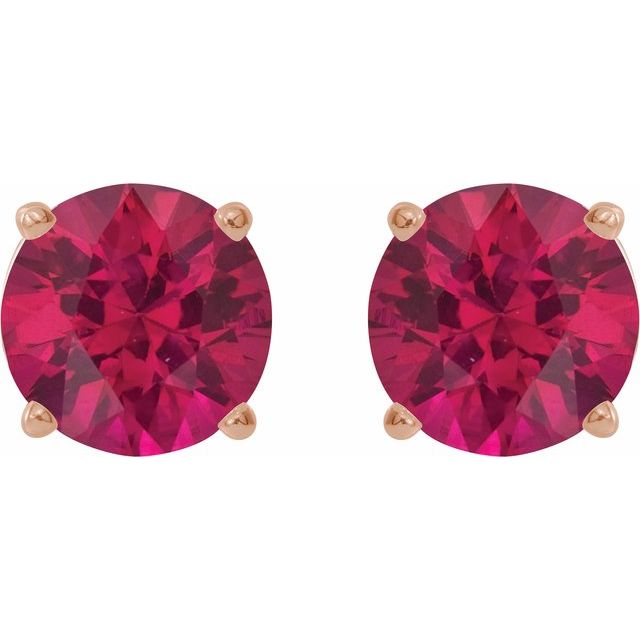 Lab-Grown Ruby | Round | 5mm | Lab-Grown Ruby | Round | 6mm | Lab-Grown Ruby | Round | 7mm | Natural Ruby | Round | 5mm