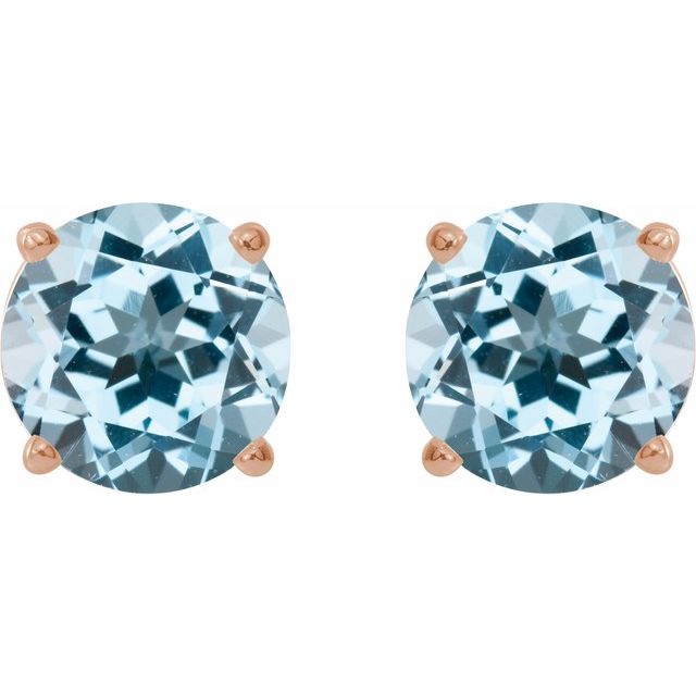 Natural Sky Blue Topaz | Round | 6mm | Natural Sky Blue Topaz | Round | 7mm | Natural Sky Blue Topaz | Round | 8mm