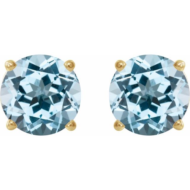 Natural Sky Blue Topaz | Round | 6mm | Natural Sky Blue Topaz | Round | 7mm | Natural Sky Blue Topaz | Round | 8mm