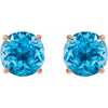 Natural Swiss Blue Topaz | Round | 7mm | Natural Swiss Blue Topaz | Round | 8mm