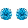 Natural Swiss Blue Topaz | Round | 7mm | Natural Swiss Blue Topaz | Round | 8mm | Natural Swiss Blue Topaz | Round | 5mm