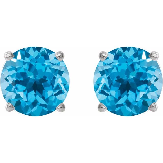 Natural Swiss Blue Topaz | Round | 7mm | Natural Swiss Blue Topaz | Round | 8mm | Natural Swiss Blue Topaz | Round | 5mm