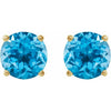 Natural Swiss Blue Topaz | Round | 7mm | Natural Swiss Blue Topaz | Round | 8mm