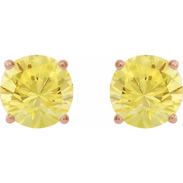 Lab-Grown Yellow Sapphire | Round | 7mm | Lab-Grown Yellow Sapphire | Round | 8mm
