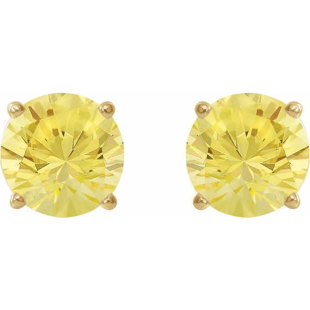Lab-Grown Yellow Sapphire | Round | 7mm | Lab-Grown Yellow Sapphire | Round | 8mm