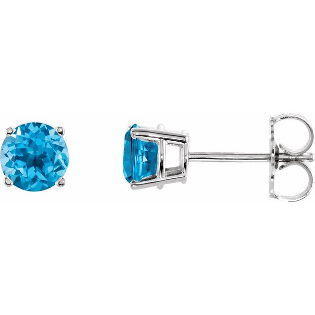Natural Swiss Blue Topaz | Round | 5mm
