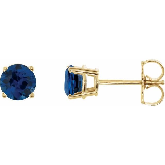 Lab-Grown Blue Sapphire | Round | 5mm | Natural Blue Sapphire | Round | 5mm