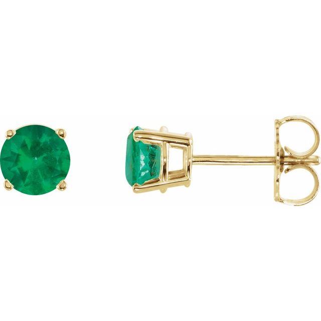 Lab-Grown Emerald | Round | 5mm | Natural Emerald | Round | 5mm