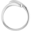 58031 / Ring / 14K White / Polished / Dome Open Bypass Ring