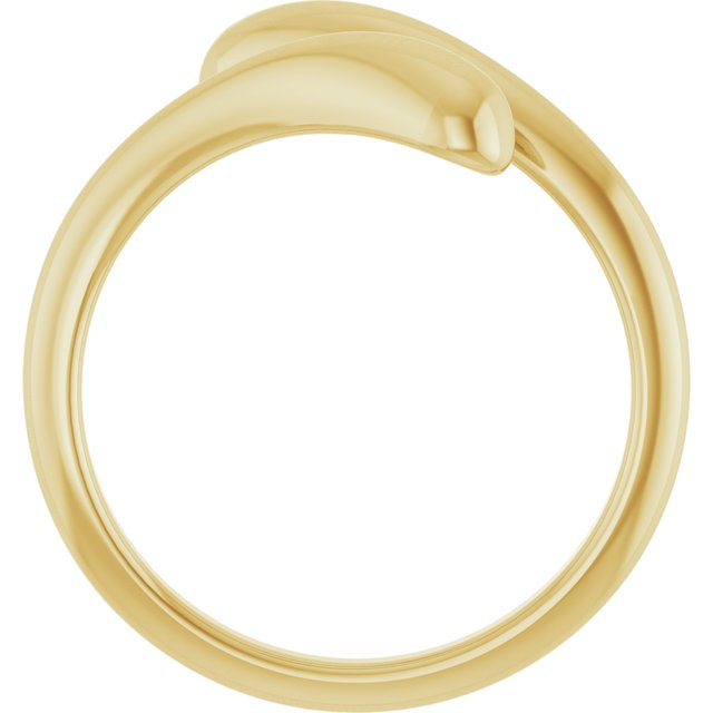 58031 / Ring / 14K Yellow / Polished / Dome Open Bypass Ring