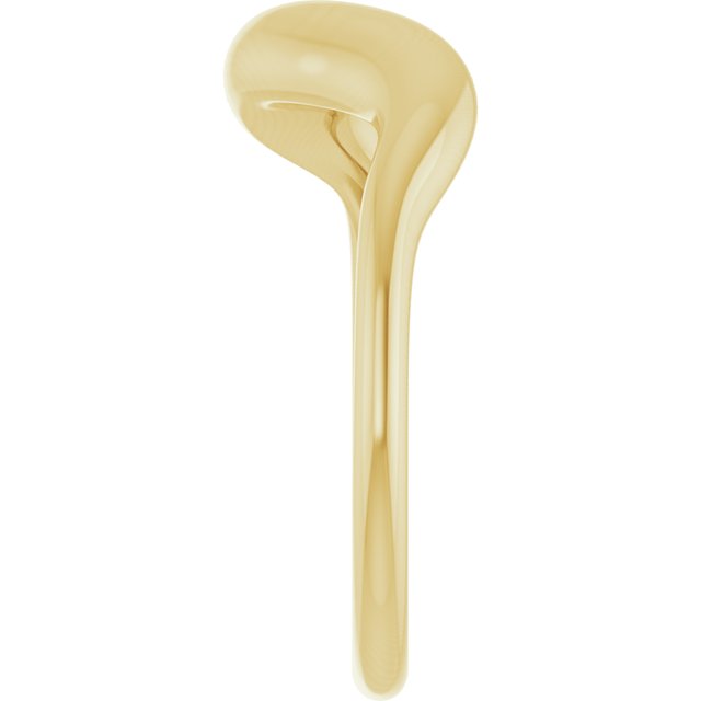 58044 / Ring / 14K Yellow / Polished / Puffed Freeform Ring