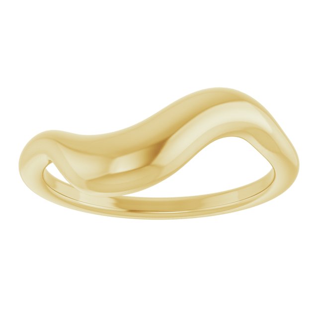 58044 / Ring / 14K Yellow / Polished / Puffed Freeform Ring