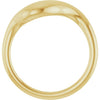 58044 / Ring / 14K Yellow / Polished / Puffed Freeform Ring