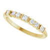 127070 / Ring / Set / 14K Yellow / Natural Diamond / Square / 2 X 2 Mm / Natural Diamond / Polished / 1/4 Ctw Natural Diamond Stackable Ring