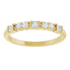 127070 / Ring / Set / 14K Yellow / Natural Diamond / Square / 2 X 2 Mm / Natural Diamond / Polished / 1/4 Ctw Natural Diamond Stackable Ring