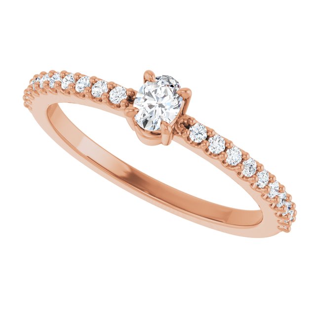 Natural Diamond | Oval | 4 x 3mm | Lab-Grown Diamond | Oval | 4 x 3mm