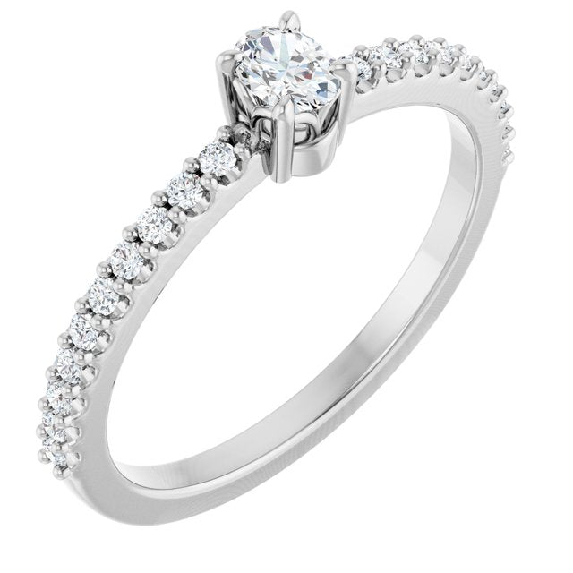 Natural Diamond | Oval | 4 x 3mm | Lab-Grown Diamond | Oval | 4 x 3mm
