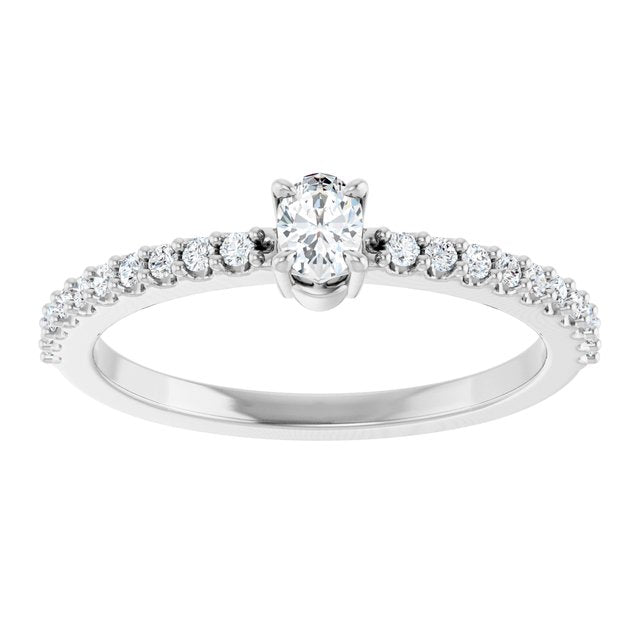Natural Diamond | Oval | 4 x 3mm | Lab-Grown Diamond | Oval | 4 x 3mm