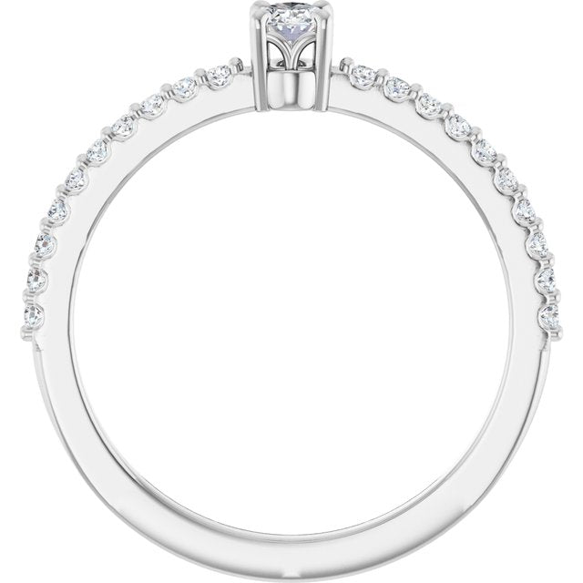 Natural Diamond | Oval | 4 x 3mm | Lab-Grown Diamond | Oval | 4 x 3mm
