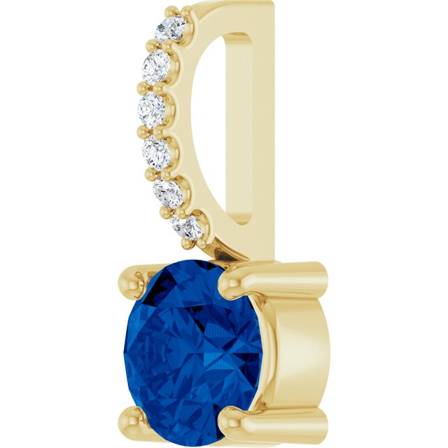 Natural Blue Sapphire | Round | 5mm | Lab-Grown Blue Sapphire | Round | 5mm