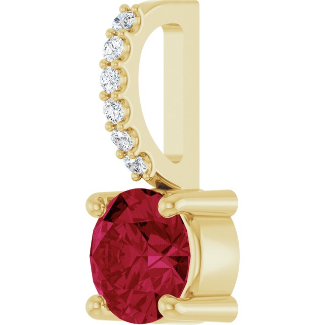 Lab-Grown Ruby | Round | 5mm | Natural Ruby | Round | 5mm