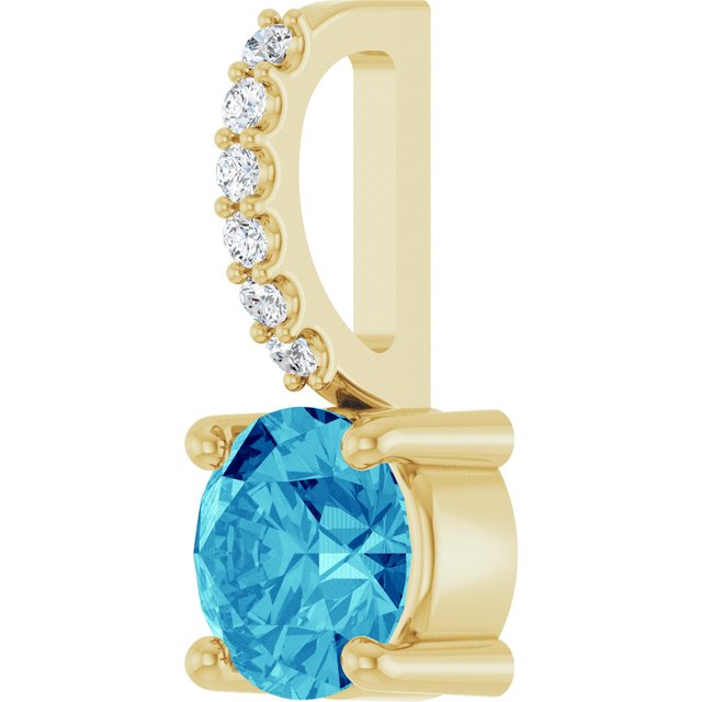 Natural Blue Zircon | Round | 5mm