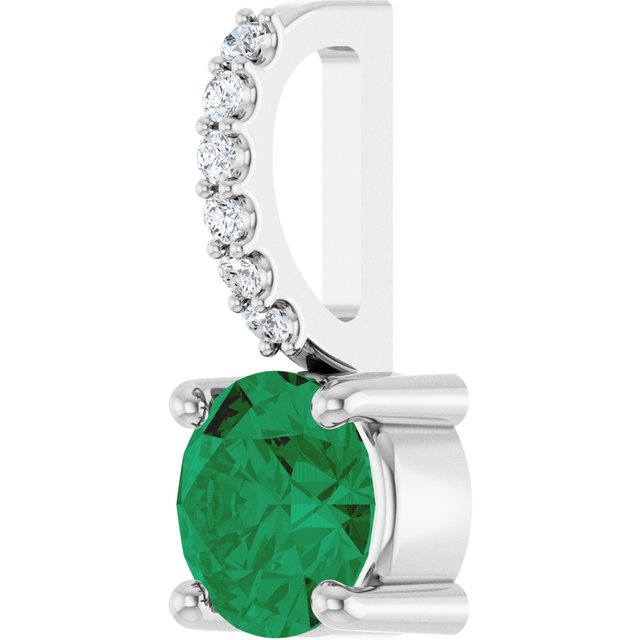 Natural Emerald | Round | 5mm | Lab-Grown Emerald | Round | 5mm