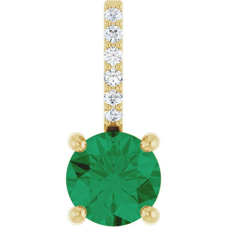 Lab-Grown Emerald | Round | 5mm | Natural Emerald | Round | 5mm