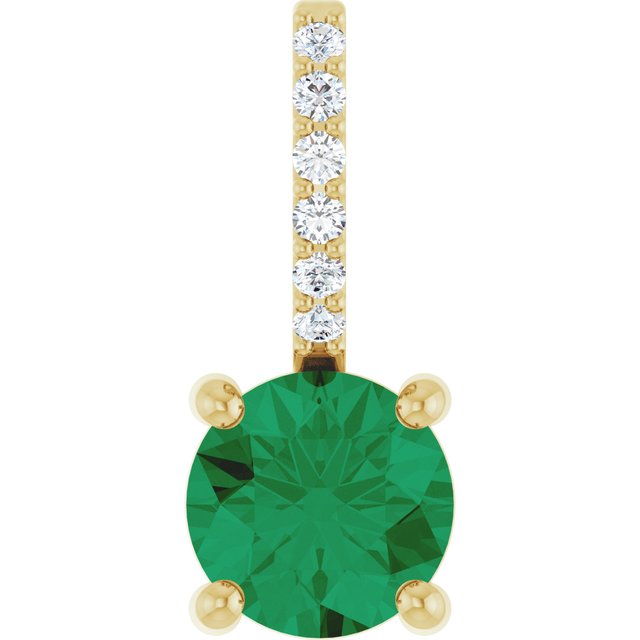 Lab-Grown Emerald | Round | 5mm | Natural Emerald | Round | 5mm