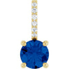 Natural Blue Sapphire | Round | 5mm | Lab-Grown Blue Sapphire | Round | 5mm