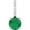Natural Emerald | Round | 5mm | Lab-Grown Emerald | Round | 5mm