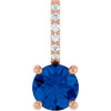 Natural Blue Sapphire | Round | 5mm | Lab-Grown Blue Sapphire | Round | 5mm