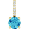 Natural Blue Zircon | Round | 5mm