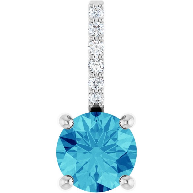Natural Blue Zircon | Round | 5mm